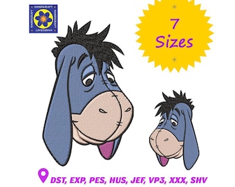 Diseño de bordado de Ígor: Patrón de bordado a máquina de Winnie the Pooh (descarga digital, 7 tamaños)