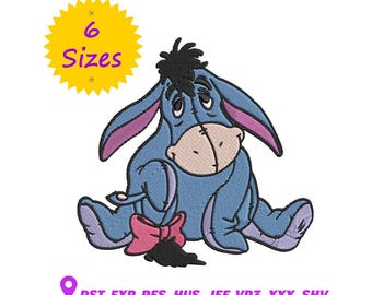 Diseño de bordado de Ígor: Burro de Winnie the Pooh, 6 tamaños (patrón digital)