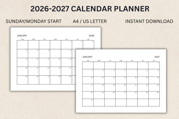 2025-2030 Monthly Planner Canva Graphic By Designmela01 · Creative Fabrica