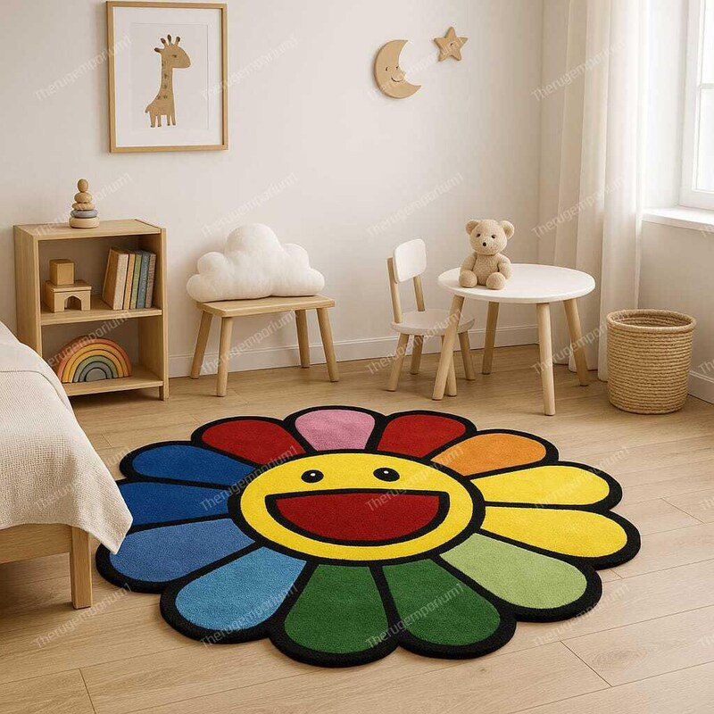 Flower Rug - Etsy