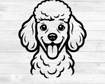 Poodle Vector SVG File – Dog Clipart Image for Logo – Poodle Head
