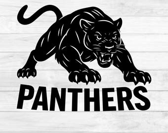 Panterhuvud Svg, Panterar Cricut, Pantermaskot Svg, Panterlogotyp Svg, Panterar Klippfil, Panterhuvud Png, Panterar Svg