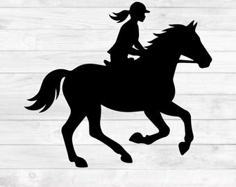 Horse Jumping Silhouette SVG, Equestrian Rider Clipart, Show Jumping Horse PNG, Horse Rider DXF, Equestrian Wall Art, Instant Download