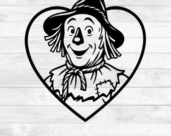 Scarecrow Wizard of Oz SVG, Wizard of Oz Cut File, Cricut Scarecrow Silhouette, Scarecrow Clipart, Digital Download, Wizard of Oz Characters