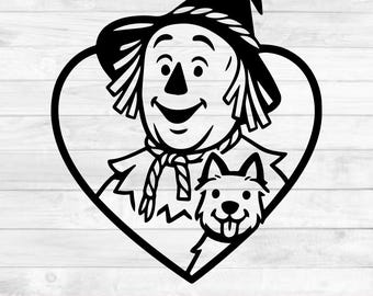 Scarecrow Wizard of Oz SVG, Wizard of Oz Cut File, Cricut Scarecrow Silhouette, Scarecrow Clipart, Digital Download, Wizard of Oz Characters