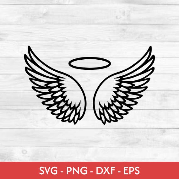 天使の羽　天使の輪っか　スワッグ　リース 天使の羽 | 天使の羽 PNG | 天使の羽 SVG | 天使の羽 DXF | 天国の光輪