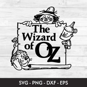 Logo del mago, immagine volante, file SVG del mago di Oz, silhouette, taglio Cricut, download digitale, arte del mago di Oz, Oz, immagine del mago di Oz