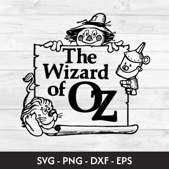 魔法使いのロゴ、空飛ぶイメージ、オズの魔法使いのSVGファイル