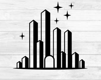 Emerald City Wizard of Oz SVG Silhouette, Broadway Play SVG File