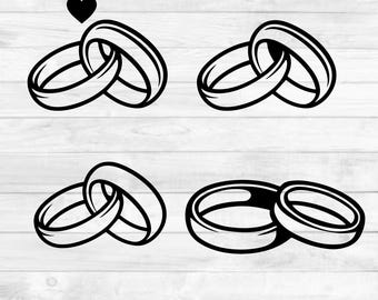 Wedding SVG Bundle, Engagement Ring SVG, Marriage sag, Ring SVG, Silhouette, Clipart, Cricut, Wedding Rings, Instant Download