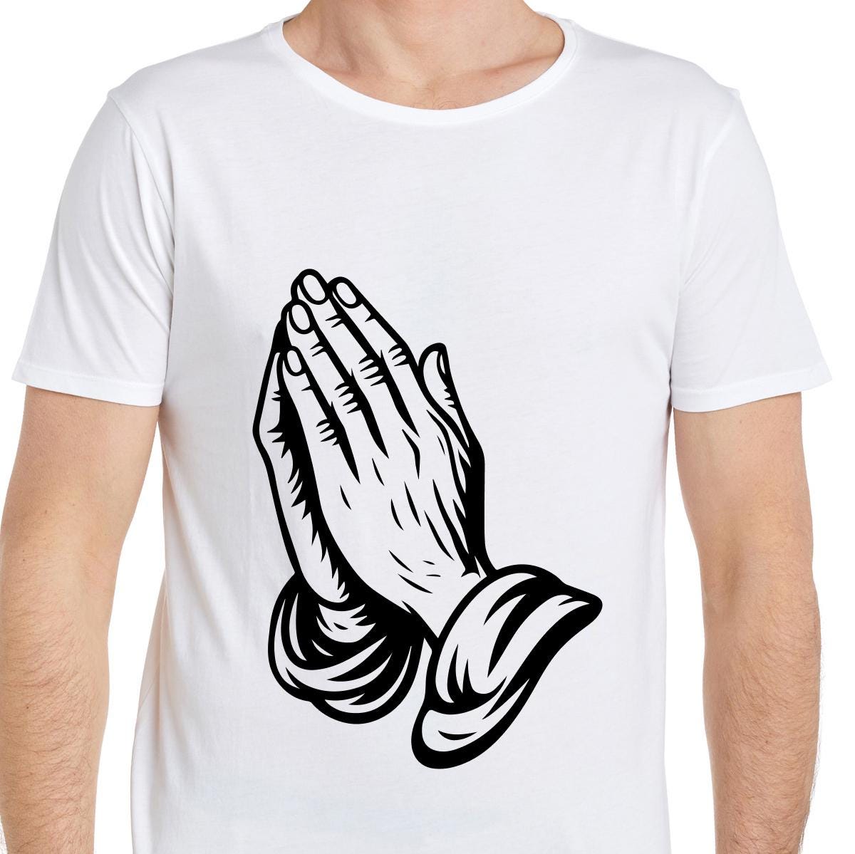 Praying Hands SVG, Praying Hands DXF, Praying Hands PNG, Praying 