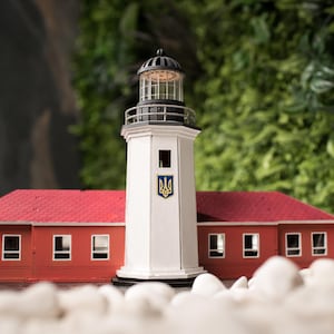 Crafted Lighthouse Figurine - Nautical Home And Garden Decor