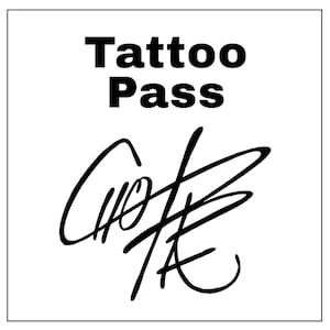 Digital Tattoo Permission – Personal Use Only – Artist Pass for Choppasketch