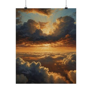 Vertikales Poster, Gelassener Sonnenaufgang, Wandkunst, beruhigender Sonnenaufgang, minimalistisches Sonnenaufgang-Haus, friedlicher Morgen, modernes Zen
