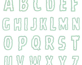 Varsity Schrift: Monogramm Maschinendesign (PES, ONE, ONE, DST)