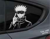 Satoru Gojo Vehicle Vinyl Decal – JJK Anime Car Window Sticker