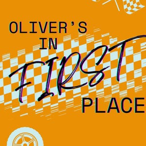F1 Sign First Place McLaren Birthday Decoration