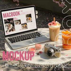 Seoul Device Mockups Bundle – Modern Tech Mockup Collection for iPhone, Laptop, Tablet | Urban Street Style PSD Templates for Designers