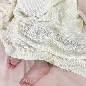 Baby Gift, Personalized Embroidered Baby Blanket, Newborn Baby Gift, Gift for Baby Shower, Birthday Blanket