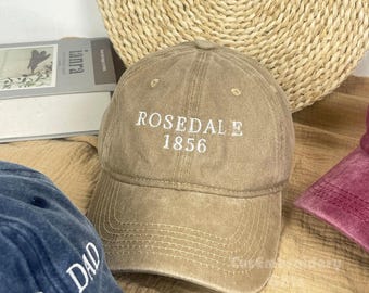 Embroidered Logo Baseball Caps-Custom Embroidered Hats-Personalized Handmade Hats-Monogrammed Hats-Unisex Baseball Caps-Embroidered Hats