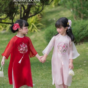 Pink ao dai girl - Etsy 日本