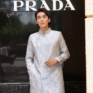 Sparkle Men&#39;s Ao Dai Top | Vietnamese Lunar New Year