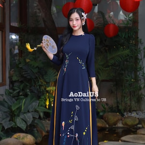 vietnamese designer dresses Vietnam Dress Vietnamese traditional dress SELECT SIZE BELOW:M no-returns:2025-12-15_2028-09-19 Baltic Born Womens Allegra Celebrate in traditional Vietnamese