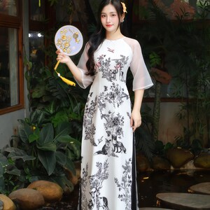Silk Ao Dai Set: Modern Vietnamese Dress - Lunar New Year