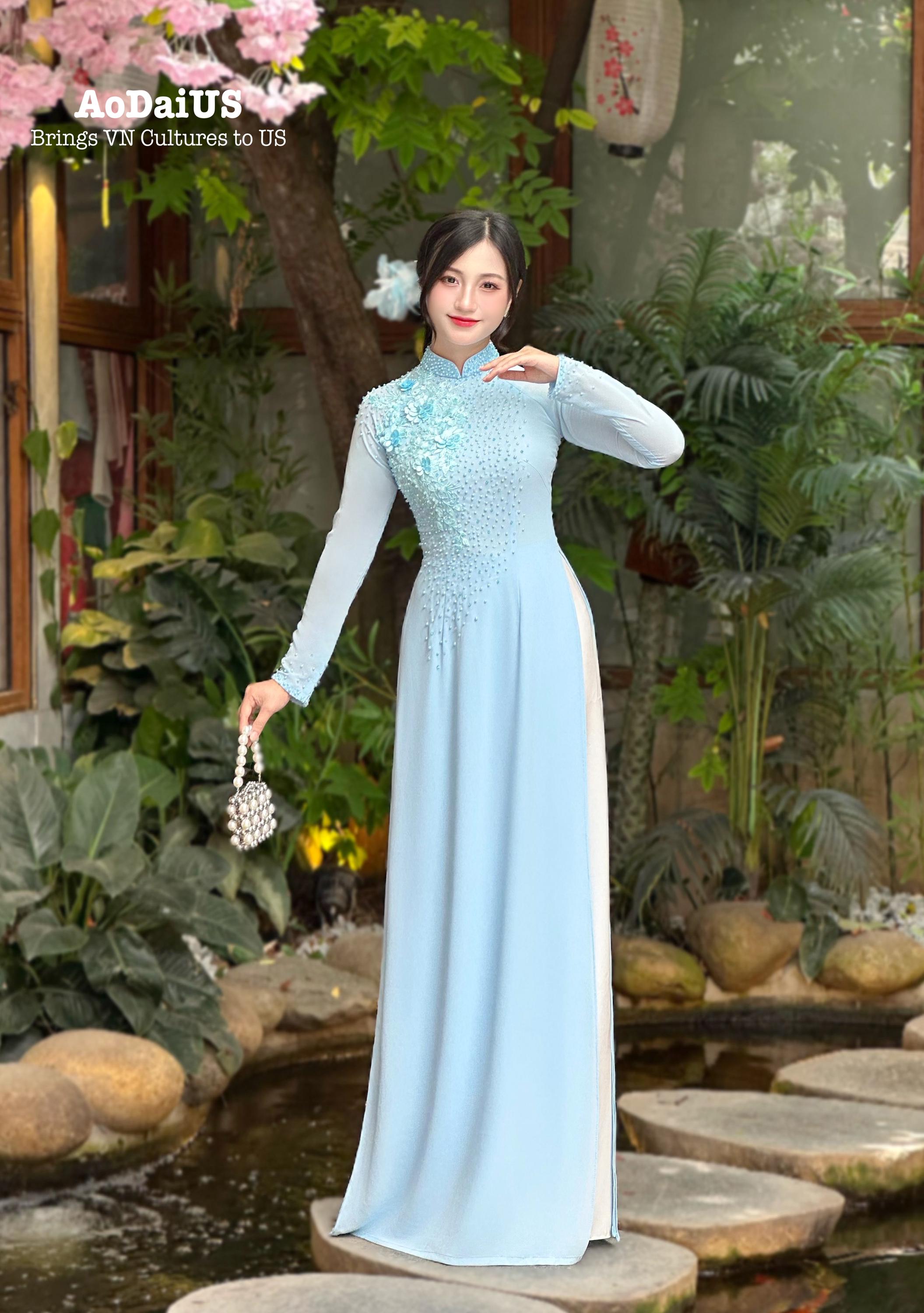 Aqua Chiffon Dress