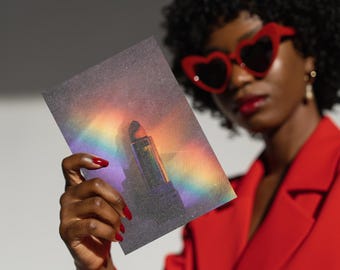 Sunshine & Rainbows Lipstick Print for Gallery Wall | Queer Wall Decor