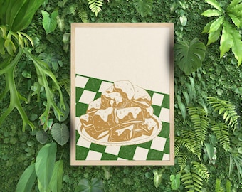 Beignet Art Print: Vintage New Orleans Kitchen Decor (Digital Download