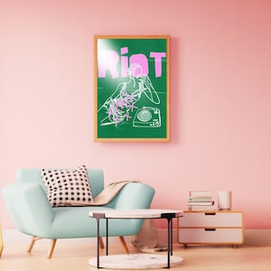 Riot Grrrl Poster: Feministische Coquette Y2K Wandkunst (Digitaler Download