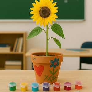 Kids Gardening Kit – Grow Your Own Sunflower–DIY Science Craft Gift – Nature Activity for Children – STEM Toy – Educational Greenhouse Kit
