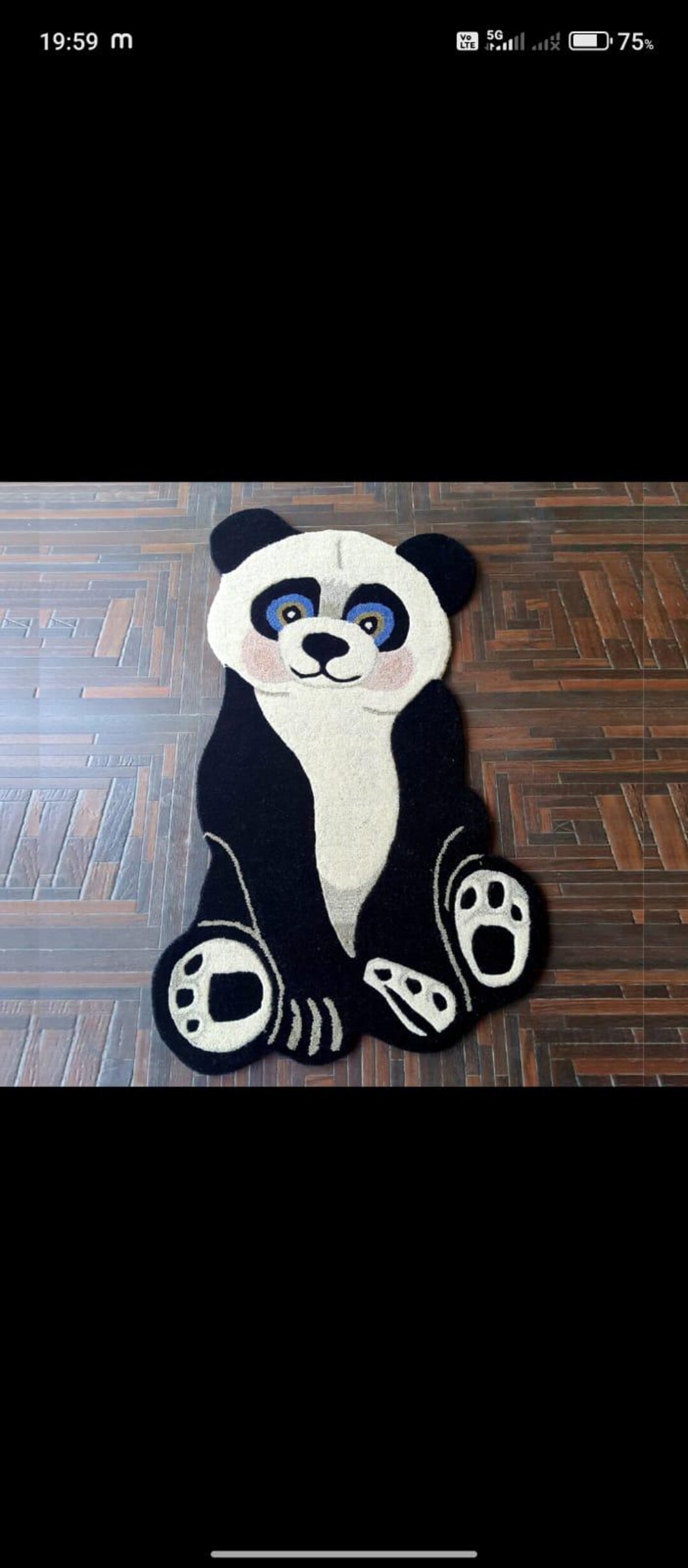 Real Panda Rug Hand Tufted Wool Panda Rug, Kids Nursery Decor, Custom Size - Etsy