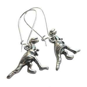 Dinosaur Earrings Silver Plated Nickel And Lead Free Boho Jewellery image 1