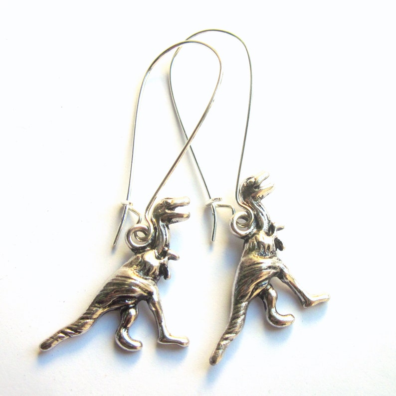 Dinosaur Earrings Silver Plated Nickel And Lead Free Boho Jewellery image 2