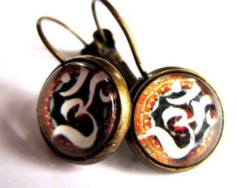 Om Yoga Earrings Boho Fashion Jewelry