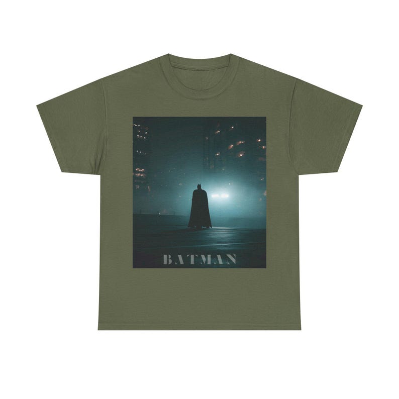 Batman silhouette Tee | Gotham night graphic t-shirt image 5