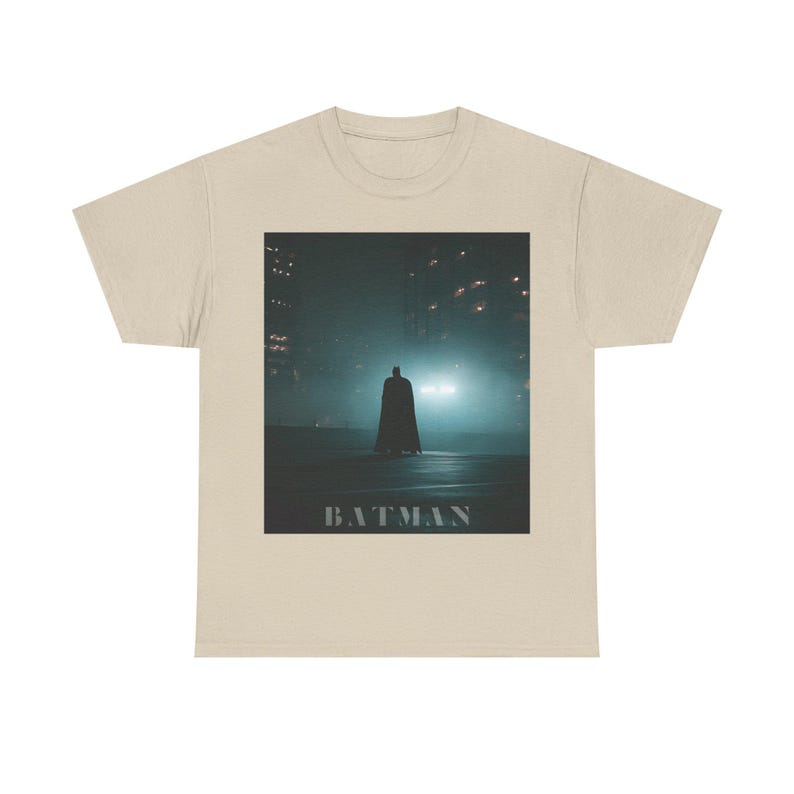Batman silhouette Tee | Gotham night graphic t-shirt image 3
