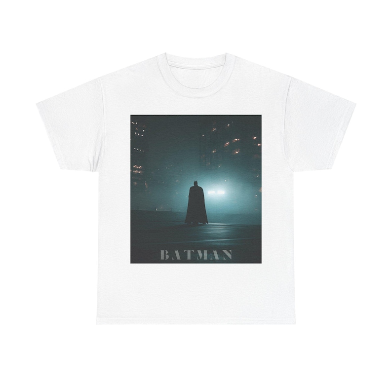 Batman silhouette Tee | Gotham night graphic t-shirt image 1
