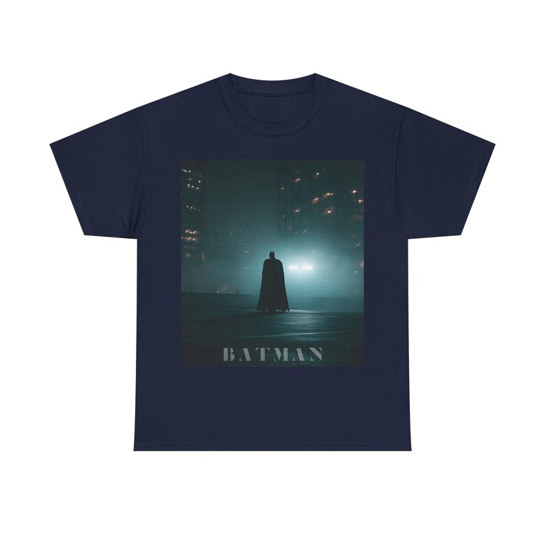 Batman silhouette Tee | Gotham night graphic t-shirt image 9