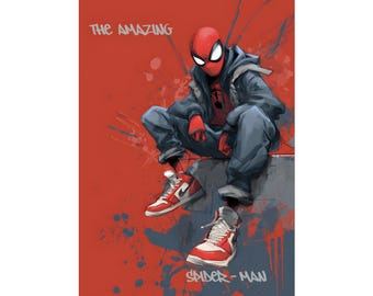 Amazing Spider-Man Poster | Fine Art Print, Urban Pop Art