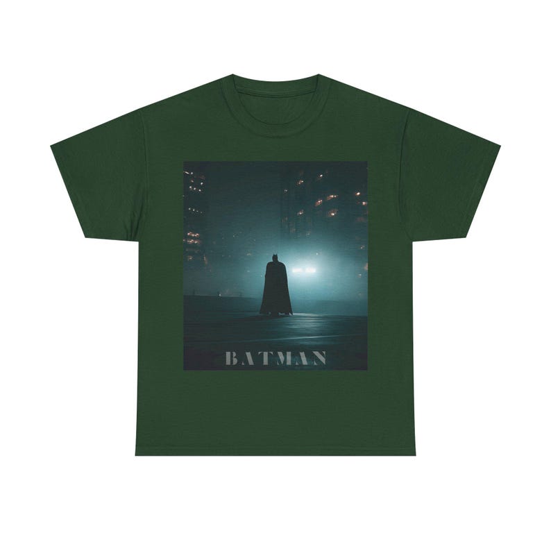 Batman silhouette Tee | Gotham night graphic t-shirt image 6