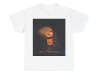 Euphoria Portrait Tee, Zendaya Portrait Art, Trending Show Tee, Euphoria Merch, Aesthetic Print Tee| Portrait Tee
