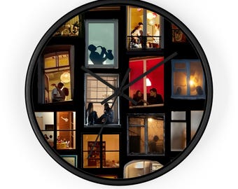 Apartment Scenes Wall Clock | Home Decor