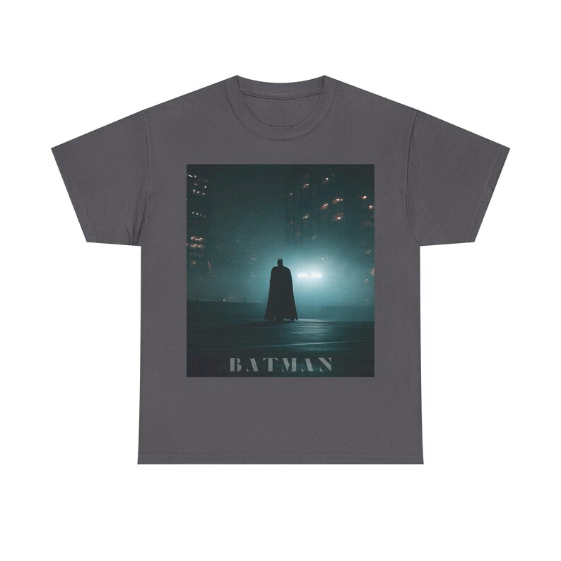 Batman silhouette Tee | Gotham night graphic t-shirt image 8