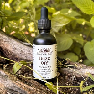 Sérum Buzz Off – insectifuge naturel pour enfants et adultes | Suif + huiles essentielles | Insectifuge non toxique | Produits naturels de Maggie