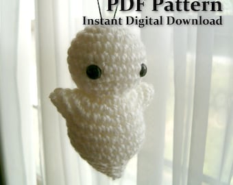 Crochet Pattern - Spooky the Ghost - Instant Digital Download PDF