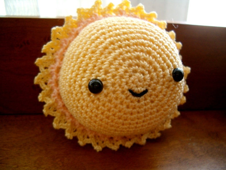 Instant Digital Download PDF Crochet Pattern Sun & Cloud image 2