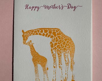 Mom and Baby Giraffe, Mother's Day